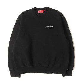 Supreme シュプリーム スウェット ブラック 黒 サイズ:M | 23AW クラシックロゴ クルーネック スウェットシャツ (NYC Crewneck) | トップス トレーナー プルオーバー【メンズ】【中古】【美品】【K4694】