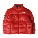 Supreme シュプリーム ジャケット レッド サイズ:L | 20AW THE NORTH FACE フェイクファー ヌプシ ダウンジャケット (Faux Fur Nuptse Jacket) | アウター ブルゾン 上着 | コラボ【メンズ】【中古】【K4720】
