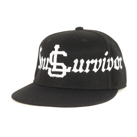 LASTMAN ラストマン キャップ ブラック 黒 サイズ:FREE | 25AW STUDIO33 ロゴ刺繍 ポリツイル キャップ (BASEBALL CAP SOUL SURVIVOR feat. STUDIO33 252LM-AC03) | ブランド 帽子【メンズ】【K4700】