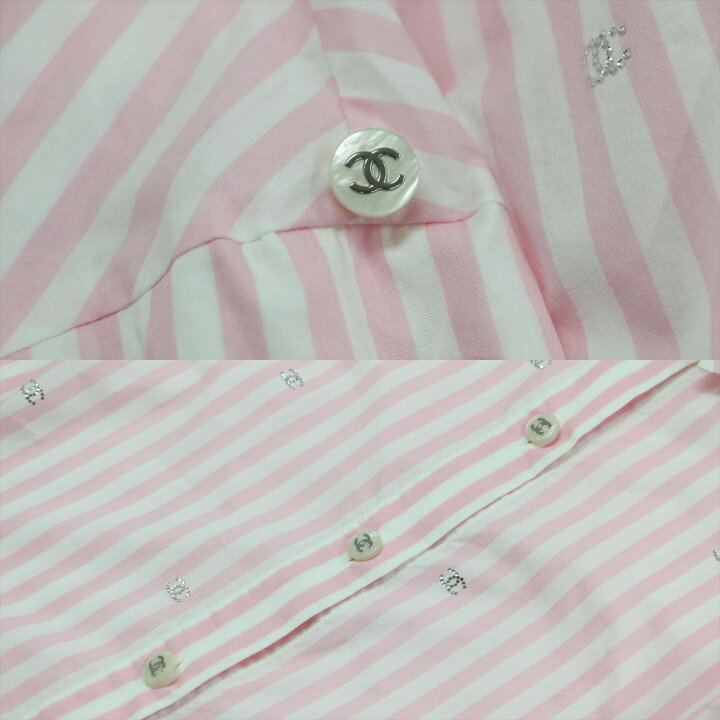 楽天市場】CHANEL シャネル シャツ ピンク ホワイト サイズ:36(S) | 24 