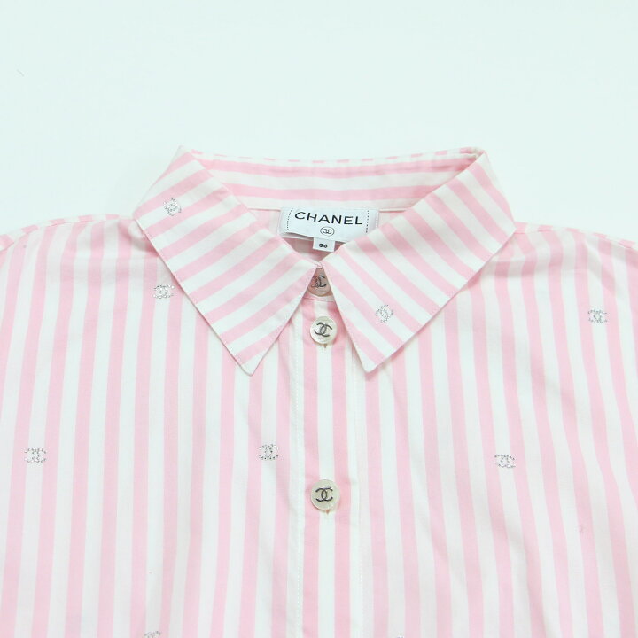 楽天市場】CHANEL シャネル シャツ ピンク ホワイト サイズ:36(S) | 24 