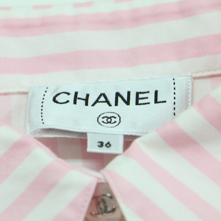 楽天市場】CHANEL シャネル シャツ ピンク ホワイト サイズ:36(S) | 24 