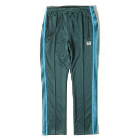 NEEDLES ニードルズ パンツ グリーン サイズ:S | 22SS studious 別注 パピヨン刺繍 サイドライン ナロー トラック パンツ (NARROW TRACK PANTS KP343) | ボトムス ズボン | 日本製【メンズ】【中古】【美品】【K4741】