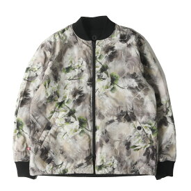 White Mountaineering ホワイトマウンテニアリング ジャケット フラワー ブラック サイズ:0 | 22AW フラワー柄 リバーシブル プリマロフト フライトジャケット(FLORAL × SUEDE REVERSIBLE BLOUSON) | アウター ブルゾン 上着【メンズ】【中古】【美品】【K4747】