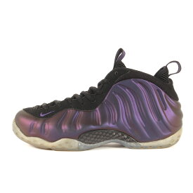 NIKE ナイキ サイズ:US8.5(26.5cm) | AIR FOAMPOSITE ONE EGGPLANT (2017年製 / 314996-008) | フォームポジット ワン エッグプラント | ブラック パープル | スニーカー シューズ 靴【メンズ】【中古】【K4747】