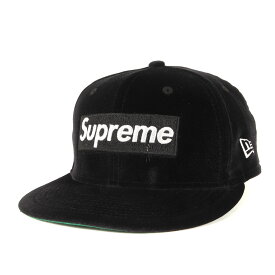 Supreme シュプリーム キャップ 7 1/4(57.7cm) 22AW NEW ERA ベロア BOXロゴ ベースボールキャップ Velour Box Logo ブラック 黒 ブランド 帽子【メンズ】【中古】【K4929】