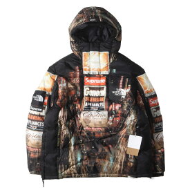 Supreme シュプリーム ジャケット マルチカラー サイズ:L | 22AW THE NORTH FACE タイムズスクエア柄 ハーフジップ プルオーバー ダウンジャケット (800-Fill Half Zip Hooded Pullover) | アウター ブルゾン 上着 | コラボ【メンズ】【K4692】