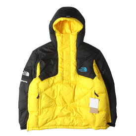 Supreme シュプリーム ジャケット イエロー ブラック サイズ:L | 22AW ×THE NORTH FACE ハーフジップ プルオーバー ダウンジャケット (800-Fill Half Zip Hooded Pullover) | アウター ブルゾン 上着【メンズ】【K4692】