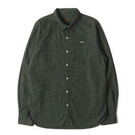 NEIGHBORHOOD ネイバーフッド シャツ グリーン サイズ:M | ピンドット柄 コットンブロード シャツ (CLASSIC DOT / C-SHIRT. LS) | トップス カジュアルシャツ 長袖【メンズ】【中古】【K4714】