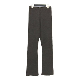 Spick&Span スピックアンドスパン パンツ ブラウン サイズ:FREE | 21秋冬 ファインウール ニット リブ パンツ | フレア ウエストゴム ウール | ボトムス ズボン【レディース】【中古】【K4696】