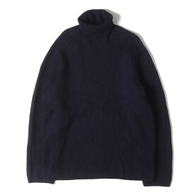 LOUIS VUITTON ルイヴィトン ニット ネイビー 紺 サイズ:XL | タートルネック ウール ニット セーター | MADE IN ITALY | トップス セーター プルオーバー【メンズ】【中古】【K4697】