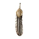 goros ゴローズ | 上金 特大フェザー (オールドモデル) | シルバー ゴールド サイズ:特大(左) | ペンダントトップ | …