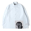 RAF SIMONS ラフシモンズ シャツ サックスブルー サイズ:L | ROBERT MAPPLETHORPE オーバーサイズ シャツ (OVERSIZED SHIRT ALISTAIR) | トップス カジュアルシャツ 長袖【メンズ】【中古】【K4719】