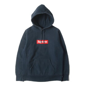 Supreme シュプリーム パーカー ネイビー 紺 サイズ:S | ボックスロゴ スウェットパーカー (Box Logo Hooded Sweatshirt) | トップス フーディー プルオーバー【メンズ】【中古】【K4931】