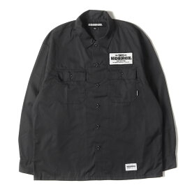 NEIGHBORHOOD ネイバーフッド シャツ チャコール サイズ:S | 24SS ロゴワッペン付き クラシック ワークシャツ (CLASSIC WORK SHIRT LS) | トップス カジュアルシャツ 長袖【メンズ】【中古】【美品】【K4717】