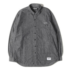 NEIGHBORHOOD ネイバーフッド シャツ ブラック 黒 サイズ:M | 24AW ボタンダウン シャンブレーシャツ(CHAMBRAY BD SHIRT LS) | トップス カジュアルシャツ 長袖【メンズ】【中古】【美品】【K4716】