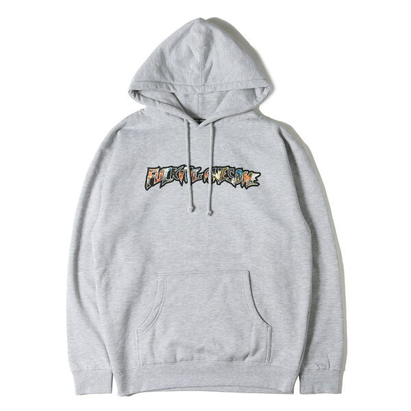 Fucking Awesome ファッキングオーサム パーカー グレー サイズ:M | 25AW グラフィックロゴ スウェットパーカー (Dill Collage Logo Hoodie) | トップス フーディー プルオーバー【メンズ】【中古】【美品】【K4937】