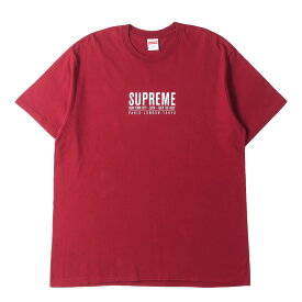 Supreme シュプリーム Tシャツ カーディナル サイズ:L | 24SS ブランドロゴ クルーネック Tシャツ(Paris Tee) | トップス カットソー 半袖【メンズ】【中古】【K4839】