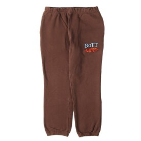 BoTT ボット パンツ ブラウン サイズ:M | APPLE BUTTER STORE ロゴプリント スウェットパンツ | ボトムス ズボン【メンズ】【中古】【K4781】