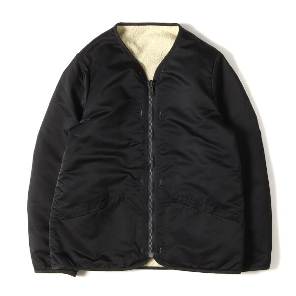 visvim ビズビム ジャケット ブラック オフホワイト 黒白 サイズ:2 | アイリス リバーシブル ライナージャケット(IRIS LINER JKT) | アウター ブルゾン 上着【メンズ】【中古】【K4921】