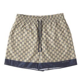 GUCCI グッチ パンツ ベージュ サイズ:46 | 25SS GG プリント テック ショーツ (GG Printed Tech Swim Shorts) | ボトムス ズボン ショートパンツ | イタリア製【メンズ】【中古】【美品】【K4777】
