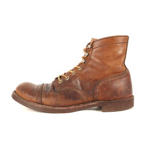 Red Wing レッド ウィング サイズ:US9D(27.0cm) | 人気品番 8111 | 00s アイアンレンジャー キャップトゥ レザーブーツ | 2011年製 | Iron Ranger Boots | アンバー | ブランド シューズ 靴【メンズ】【中古】【K4786】