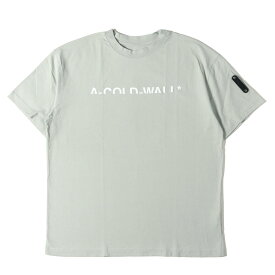 A-COLD-WALL ア コールド ウォール Tシャツ ペールグリーン サイズ:S | ハーフロゴ クルーネック Tシャツ | 半袖 ショート ハーフ スリーブ カットソー【メンズ】【中古】【K4814】
