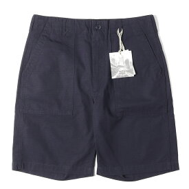Engineered Garments エンジニアドガーメンツ パンツ ネイビー 紺 サイズ:S | 現行モデル リップストップ ファティーグ ショートパンツ FATIGUE SHORT COTON RIPSTOP | ズボン ボトムス ショーツ【メンズ】【K4813】