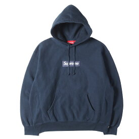 Supreme シュプリーム パーカー ネイビー 紺 L 25AW BOXロゴ スウェットパーカー Box Logo Hooded Sweatshirt トップス フーディー プルオーバー【メンズ】【中古】【K4960】