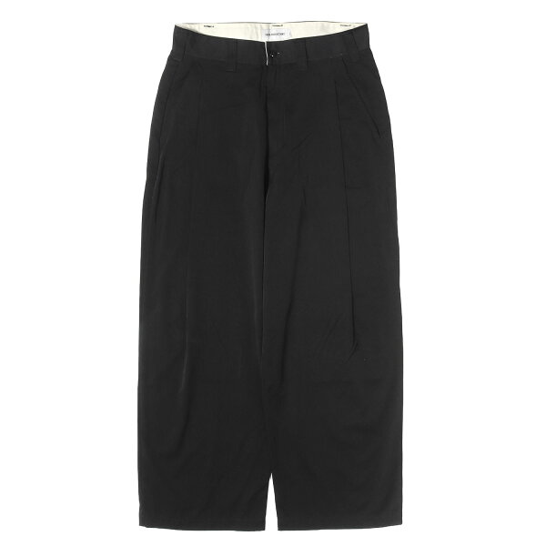 COOTIE クーティー ブラック 黒 サイズ:S | 24SS 1タック ワイド ナイロンツイル チノパンツ(Nylon Chino Cloth 1 Tuck Trousers) | ボトムス ズボン【メンズ】【中古】【K4922】