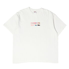 Supreme シュプリーム Tシャツ ホワイト ピンク系 サイズ:XL | 21SS Emilio Pucci ファンタジアパターン BOXロゴ Tシャツ (Box Logo Tee) | トップス カットソー 半袖【メンズ】【中古】【K4911】