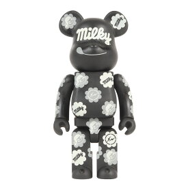 MEDICOM TOY メディコムトイ | THE CONVENI / fragment design / 不二家 BLACK MILKY BE@RBRICK 100% ＆ 400% ベアブリック 2020年製 ブラック 400％、100%(欠品) | コラボ【メンズ】【中古】【K4911】