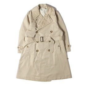 At LAST&CO アットラスト コート ベージュ サイズ:36 コットンギャバジン トレンチコート TRENCH COAT アウター ジャケット 上着【メンズ】【中古】【K4879】