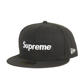 【美品】Supreme シュプリーム キャップ 7 5/8(60.6cm) 21SS NEW ERA ボックスロゴ ベースボール キャップ Champions Box Logo ブラック 黒 ブランド 帽子 コラボ 別注【メンズ】【中古】【K4926】