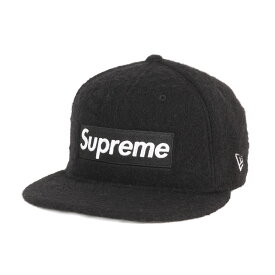 Supreme シュプリーム キャップ 7 3/8(58.7cm) 24AW NEW ERA ブラッシュドウール ボックスロゴ ベースボールキャップ Brushed Wool Box Logo New Era ブラック 黒 ブランド 帽子 コラボ 別注【メンズ】【中古】【美品】【K4906】