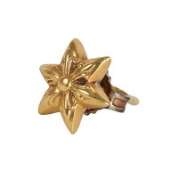 CHROME HEARTS クロムハーツ 22K カットアウト スター スタッド ピアス CO STAR STUD 22K ゴールド ブラ…