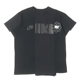 Sacai サカイ Tシャツ ブラック 黒 S NIKE 再構築 アシンメトリー Tシャツ W Nrg Ga Tee CD6311-010 トップス カットソー 半袖 コラボ【メンズ】【中古】【美品】【K4933】