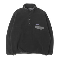 Patagonia パタゴニア ブラック 黒 XL ライトウェイト シンチラ フリース スナップT プルオーバー Lightw…