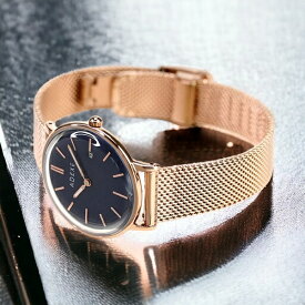 アデクス ADEXE レディース 腕時計 2043A-06-JP20SEP プチ 33mm 時計 ダークブルー×ローズゴールド プレゼント ギフト