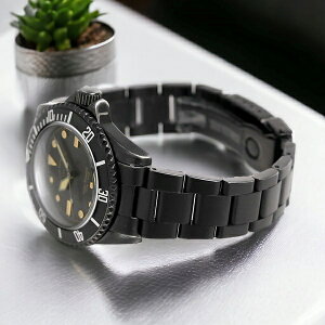 ���@�[�O�E�H�b�` �u���b�N �T�u 40mm �����Y �r���v BS-L-001-SB VAGUE WATCH Co. ���v �M�t�g �v���[���g ���p�I