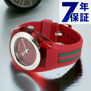 \今ならさらに+9倍/ グッチ 時計 スイス製 メンズ 腕時計 ブランド YA137103A GUCCI シンク 46mm レッド 記念品 プレゼント ギフト