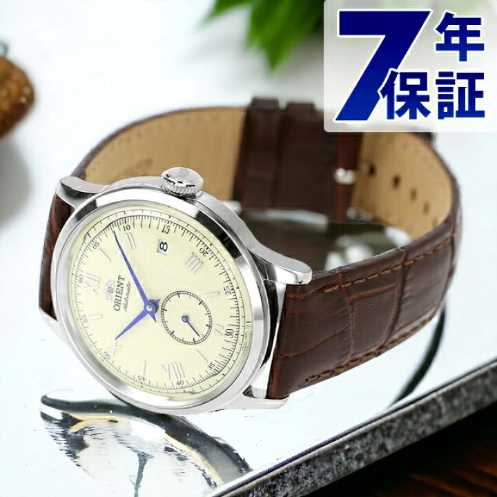 ORIENT バンビーノ自動巻き 腕時計 アイボリー
