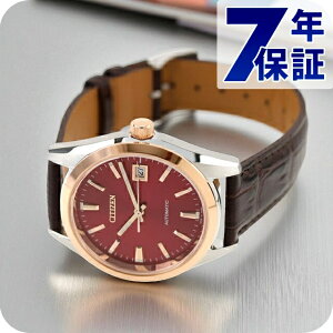 シチズン コレクション 自動巻き 腕時計 ブランド メンズ CITIZEN COLLECTION NB1055-04W アナログ 茜色 赤 おしゃれ 防水 プレゼント 男性 実用的