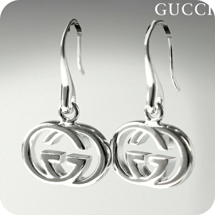楽天市場】グッチ ピアス GUCCI インターロッキングG シルバー925 