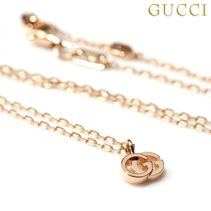 楽天市場】グッチ ネックレス GUCCI ダブルG チェーン ペンダント K18 