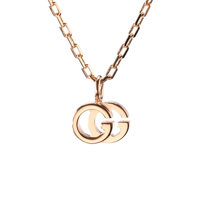 楽天市場】グッチ ネックレス GUCCI ダブルG チェーン ペンダント K18 
