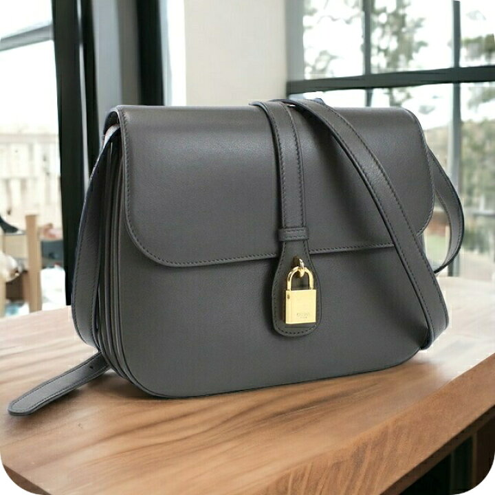 セリーヌ 撚ら 斜め掛けショルダーバッグ レディース CELINE カーフ  