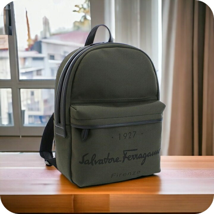 楽天市場】フェラガモ リュック メンズ FERRAGAMO ファブリック カーフ  