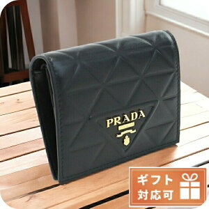 _Si10{+5{3Ԃ^ v_ ܍zKt fB[X PRADA SOFT CALF TRIANGO U[ C^A 1MV204 NERO ubN z