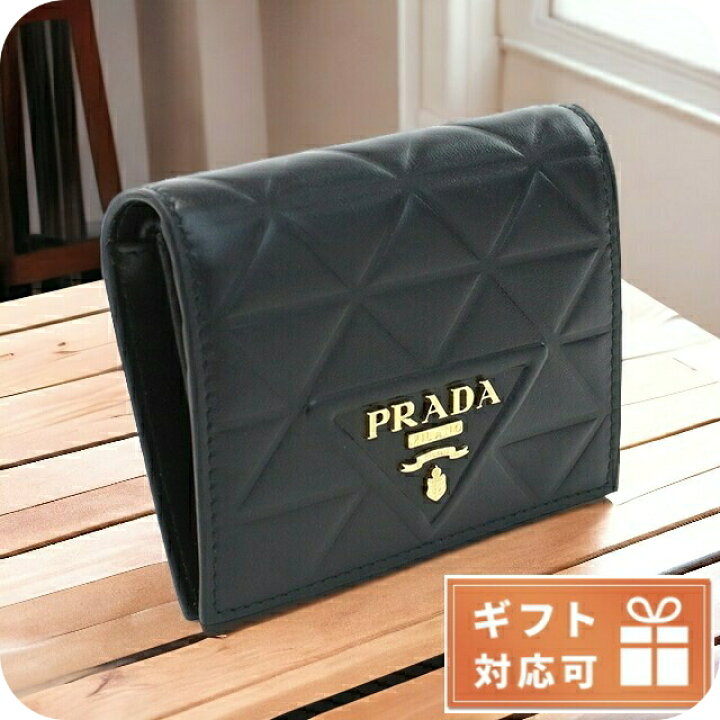 楽天市場】プラダ 二折財布小銭入付き レディース PRADA SOFT CALF 